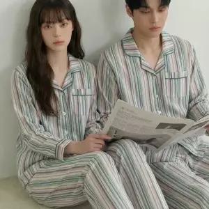 니뜨로 리버 라이트 스트라이프 파자마세트 신혼부부잠옷