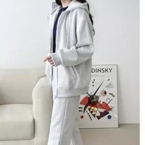 [RIZPICK]여성 기모 투웨이 후드 집업 데일리 후디 점퍼 루즈핏 아우터