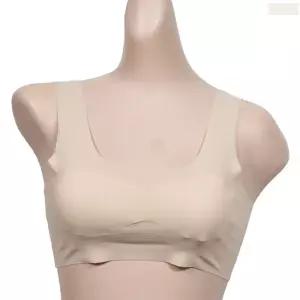 시원한 인견 흰색 베이지 주니어 1단계 브라자 스포츠브라 중등 속옷 학생
