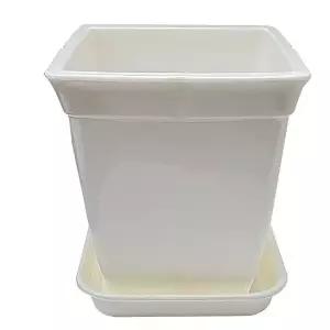 정사각 플라스틱 식물 화초 분갈이 화분 받침 6호 사무실 꽃