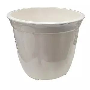 원형 도자기느낌 식물 화초 분갈이 PP 화분 받침 6호 키우기