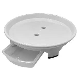 홈 플라스틱 화분 받침 물받이 받침대 미니3호 16cm 이동