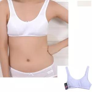 여자 청소년 스포츠 브라 흰색 기본 심플 브라자 브레지어 언더웨어 속옷