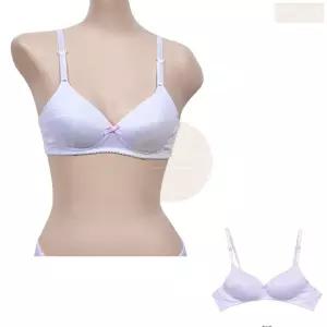 주니어 2단계 aa컵 화이트 흰색 브라 작은가슴 기본 브라자 고등생 속옷
