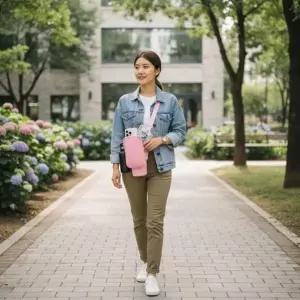 [골드스마일]텀블러 가방 보온병 파우치 숄더 스트랩형 산책용 물병 케이스