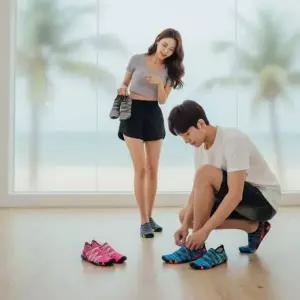 남녀 공용 아쿠아슈즈 계곡 바다 물놀이 신발 수영장 샌들 스포츠