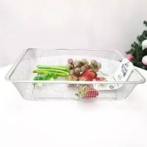 [RIZPICK]바구니 대형 사각 와이어 바스켓 과일 수납 정리함