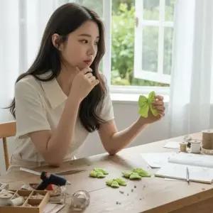 [골드스마일]대형 핸드메이드 리본 공예 재료 만들기 DIY 부자재 35개입