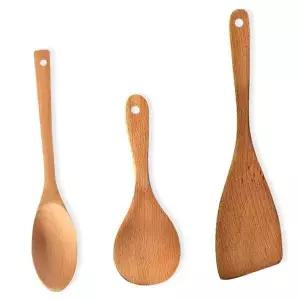 [RIZPICK]업소용긴주걱 요리용 볶음밥 실용적인 오랫동안사용 식당나무주걱