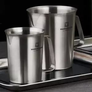 [RIZPICK]계량컵 500ml 스테인리스 눈금 저그 용기