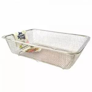 [RIZPICK]사각 바구니 중형 스텐 채반 야채 수납 정리 소쿠리