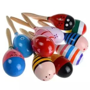 음악교구 타악기 쉐킷 나무 마라카스 2p 유치원장난감 엄마표 방과후 창의력발달