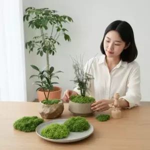 테라리움 비단이끼 200g 실내 조경 꾸미기 자연 친화 인테리어 소품