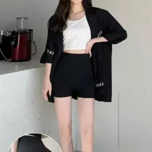 하이웨스트 9부 레깅스 여성 헬스 트레이닝 팬츠