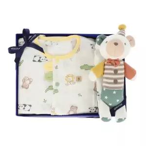 갤러리아 (압소바출산,백일,돌,아기내의)딩동반소내의+엘두막대딸랑이세트