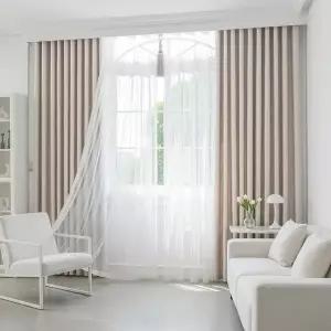 [지나송]헤스티아 암막커튼+볼로프+코디커튼+커튼봉 (슈퍼특대형)