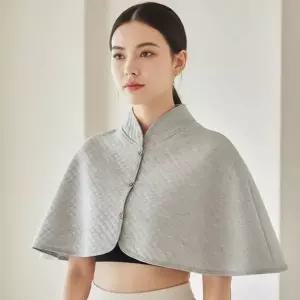 사무실 방한 어깨 워머 조끼 겨울철 보온 숄 망토 찜질 온열 아이템