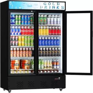 페루오 상업용 음료 냉장고 40Cu.ft.디스플레이 유리문 업라이트 디스플레이 도어 레스토랑 식료품점