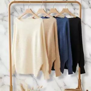 아트박스/신상오픈런 여성 루즈핏 긴팔 니트 가오리 소매 상의