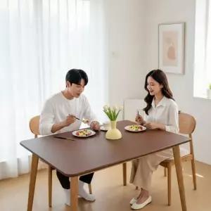 가죽 방수 식탁보 오염방지 테이블커버 80x120 방유