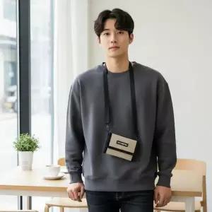 신축릴 목걸이 카드지갑 접이식 사원증 명함 케이스 수납