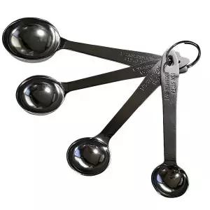 [콩심팥심]홈베이킹 요리 스텐 계량 정량 용량 스푼 수저 4P 양념 도구