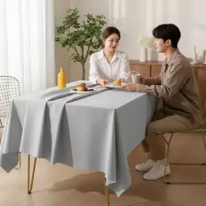 방수 합성가죽 식탁보 130x200cm 인테리어 식탁 PVC 테이블 커버