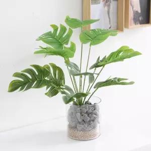 몬스테라 조화 화병 화분 set 33x30cm (DIY) 인테리어 식물 테이블 탁상용 장식