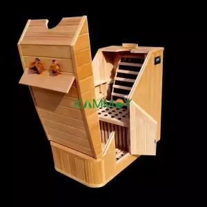 1인용 가정용 이동식 원적외선 사우나 건식 제품 사우나 전신 원적외선 편백 찜질방