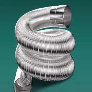 알루미늄 보일러 연통 관 자바라  파이프 배관 스텐연통 연도 주름관 난로 배연관