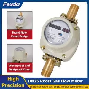 수도계량기 측정기 밀 루츠 가스 계 기계식 산소 바이오가스 LPG 산업용 정량식 1인치
