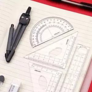 [문구/오피스] 각도기 정밀 측정 도구 제도용 학습용 문구 사무용 통합 초등학생 학습용품
