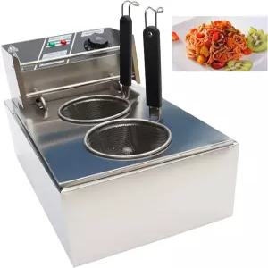 테크통다 110V 면 요리 기계 상업용 파스타 메이커 바구니와 10리터 용량의 레스토랑 홈 스낵 가게용 만두