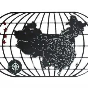 벽걸이 세계지도 소품 주 철제 서재