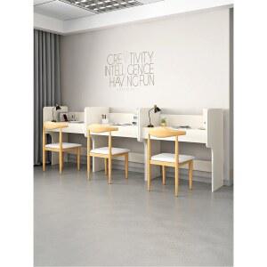 낮은 칸막이 책상 세트 컬러 낮은칸막이책상 러버 랩실 실책상 창문 도서관