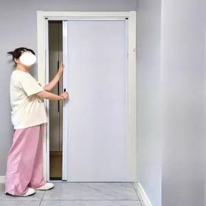 간이 중문 자바라 슬라이딩도어 욕실 실용적인 주름문