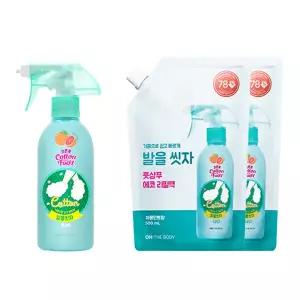 온더바디 발을씻자 본품 385ml+리필 500mlX2개 (자몽/쿨링/레몬) 총1385ml