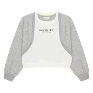 [에꼴리에] 여아 볼레로 가디건 레이어드 티셔츠 24A1456_GY