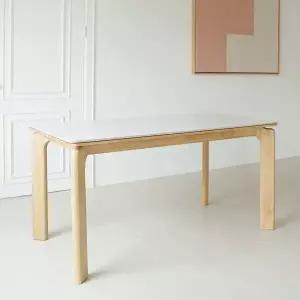 [마루이] 로이드 포세린 통세라믹 4인용 1400 식탁 테이블