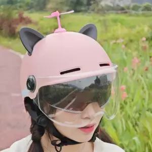 3C인증 여름오토바이헬멧 전기스쿠터헬멧 옐로우