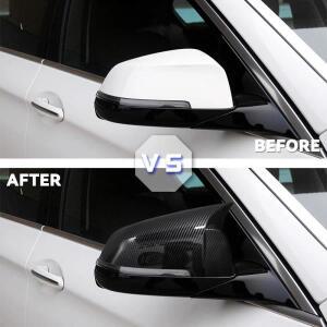 1쌍 자동차 차량용 호환 사이드미러 커버 카바  캡 BMW 5 6 7 시리즈 F10 F11 F18 GT F07 F06 F12 F13 LCL