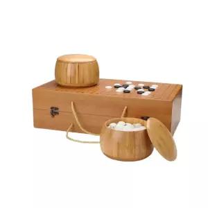 휴대용바둑판 세트 접이식 오목 바둑 기원 기본형 원목 바둑판