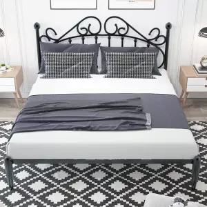 철제 침대 프레임 슈퍼싱글 퀸사이즈 받침대 조립식 원룸 받침 침대틀