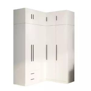 코너옷장 수납 작은방 화이트 코너 서랍 모서리 좁은방 옷장