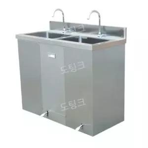 스크럽스테이션 2인용 수술실싱크대 풋페달 의료용 무균실