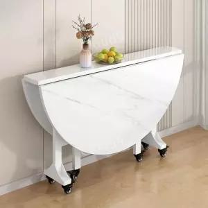 접이식 주방 식탁 접이식테이블 원형 폴더 거실 북유럽