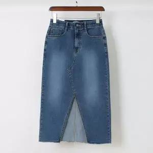 [아이우먼] 브이트임스판데님스커트 LOP416M603 빅사이즈_P419592660