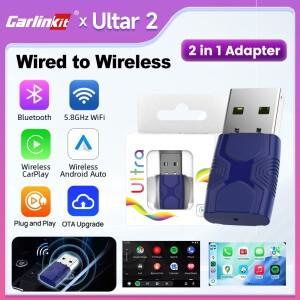 CarlinKit 미니  2 무선 어댑터 카플레이 안드로이드 오토 OEM 차량용 플러그 앤 플레이 5G WiFi 블루투스