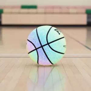 유닛키즈 문라이트 반사 농구공 7호 풀패키지 공놀이 실내외 체육 운동 야광 농구볼 스포츠