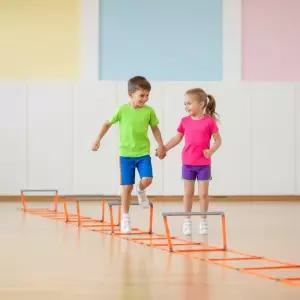 키더스 접이식 스텝레더 스피드 트레이닝 사다리 허들 민첩성훈련 연습용 초등 걷기운동 5M